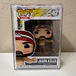 Jason Kelce Funko in hard case